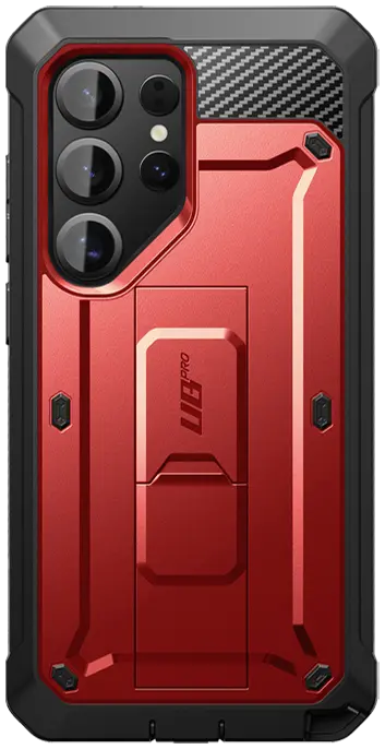 SUPCASE UB Pro Samsung Galaxy S25 Ultra Hoesje Full Protect Kickstand Rood afbeelding 2