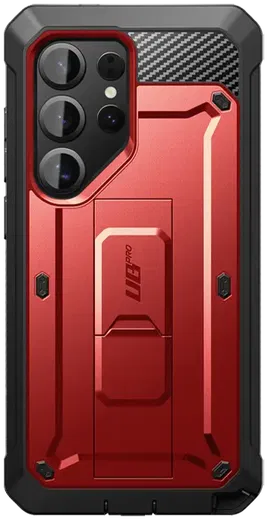 SUPCASE UB Pro Samsung Galaxy S25 Ultra Hoesje Full Protect Kickstand Rood afbeelding 2
