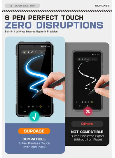 SUPCASE UB Pro MagXT Samsung Galaxy S25 Ultra Hoesje Camera Protector Zwart afbeelding 4