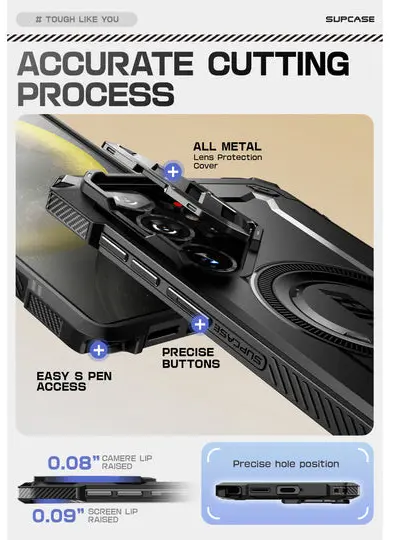 SUPCASE UB Pro MagXT Samsung Galaxy S25 Ultra Hoesje Camera Protector Zwart afbeelding 9