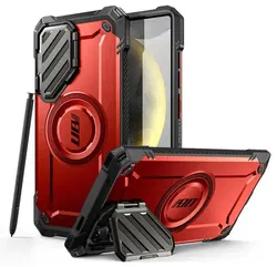 SUPCASE UB Pro MagXT Samsung Galaxy S25 Ultra Hoesje Camera Protector Rood afbeelding