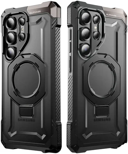 SUPCASE UB Grip Samsung Galaxy S25 Ultra Hoesje MagSafe / Qi2 Kickstand Zwart afbeelding 12