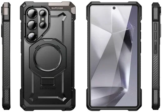 SUPCASE UB Grip Samsung Galaxy S25 Ultra Hoesje MagSafe / Qi2 Kickstand Zwart afbeelding 13