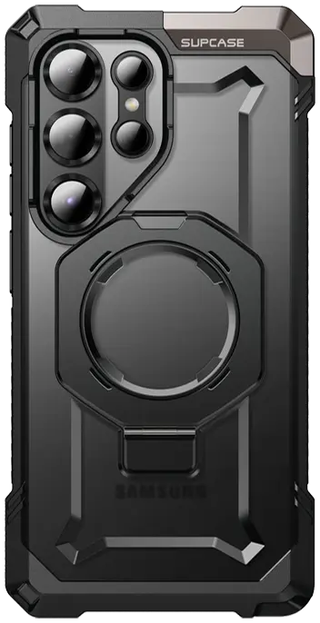 SUPCASE UB Grip Samsung Galaxy S25 Ultra Hoesje MagSafe / Qi2 Kickstand Zwart afbeelding 2