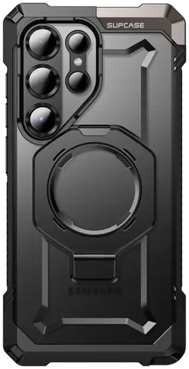 SUPCASE UB Grip Samsung Galaxy S25 Ultra Hoesje MagSafe / Qi2 Kickstand Zwart afbeelding 2