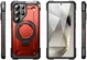 SUPCASE UB Grip Samsung Galaxy S25 Ultra Hoesje MagSafe / Qi2 Kickstand Rood afbeelding 13