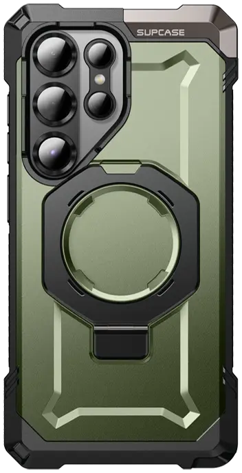 SUPCASE UB Grip Samsung Galaxy S25 Ultra Hoesje MagSafe / Qi2 Kickstand Groen afbeelding 2