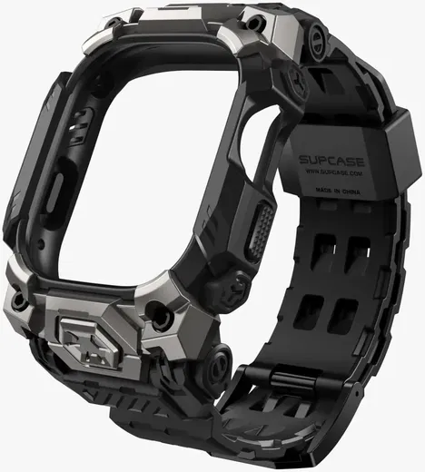 SUPCASE Unicorn Beetle Ore - Apple Watch Ultra (2) Hoesje en Bandje - Zwart afbeelding 2