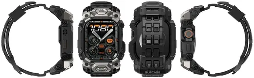 SUPCASE Unicorn Beetle Ore - Apple Watch Ultra (2) Hoesje en Bandje - Zwart afbeelding 9