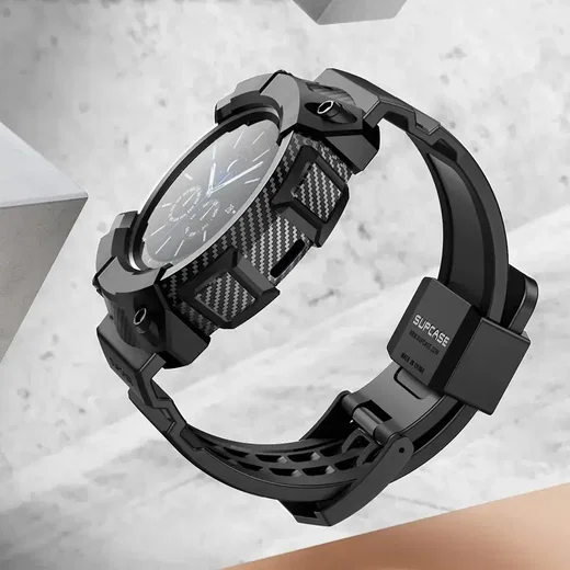 SUPCASE UB Pro - Google Pixel Watch 3 45MM Hoesje - met Bandje - Zwart afbeelding 2