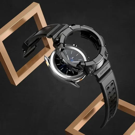 SUPCASE UB Pro - Google Pixel Watch 3 45MM Hoesje - met Bandje - Zwart afbeelding 3