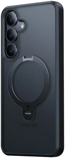 TORRAS Ostand Spin Magnetic Samsung Galaxy S25 Hoesje 360° Stand Zwart afbeelding 2