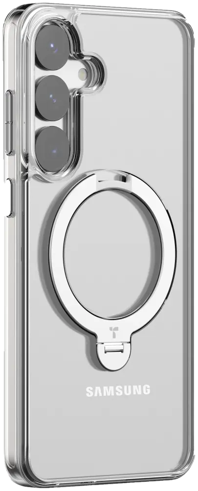 TORRAS Ostand Spin Magnetic Samsung Galaxy S25 Hoesje 360° Stand Transparant afbeelding 11