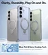 TORRAS Ostand Spin Magnetic Samsung Galaxy S25 Hoesje 360° Stand Transparant afbeelding 6