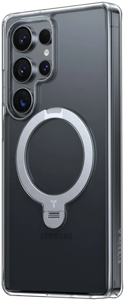 TORRAS Ostand Spin Magnetic Samsung Galaxy S25 Ultra Hoesje 360° Stand Clear afbeelding 2