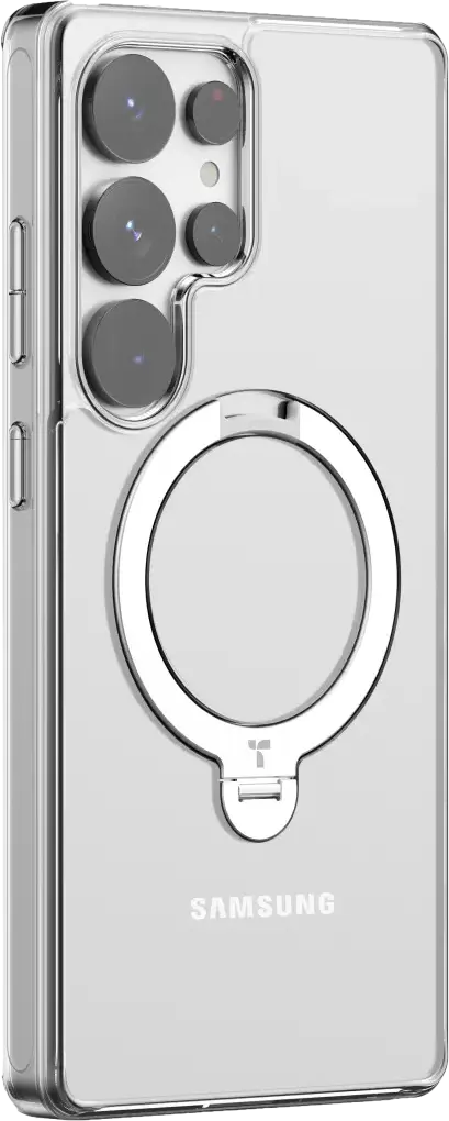 TORRAS Ostand Spin Magnetic Samsung Galaxy S25 Ultra Hoesje 360° Stand Clear afbeelding 15