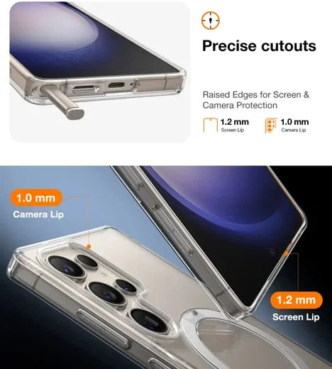 TORRAS Ostand Spin Magnetic Samsung Galaxy S25 Ultra Hoesje 360° Stand Clear afbeelding 8