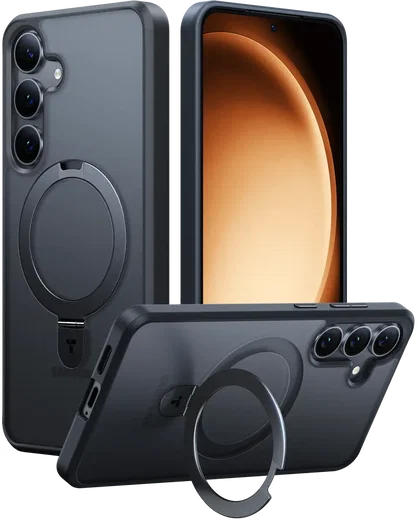 TORRAS Ostand Pro Magnetic Samsung Galaxy S25 Hoesje 360° Stand Zwart afbeelding 1