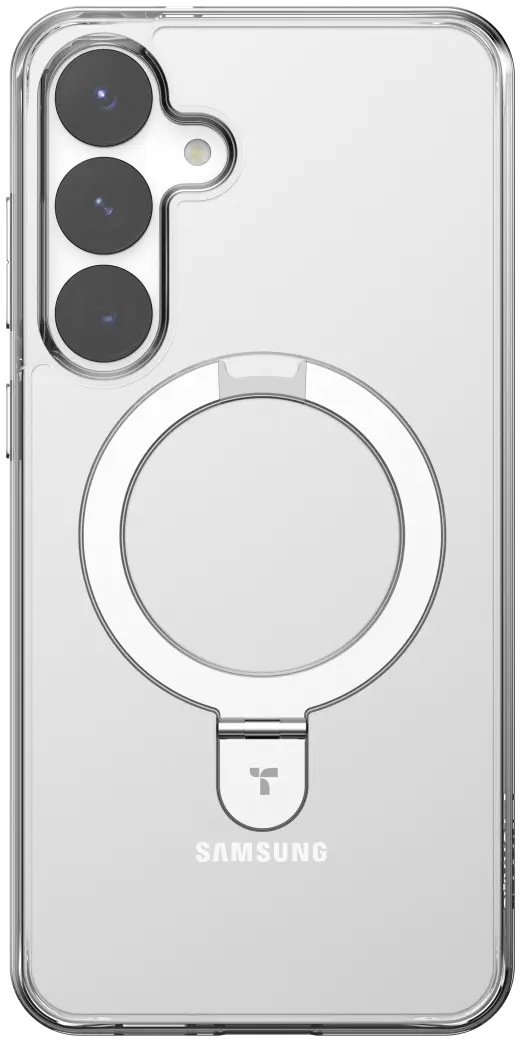 TORRAS Ostand Pro Magnetic Samsung Galaxy S25 Plus Hoesje 360° Stand Transparant afbeelding 2