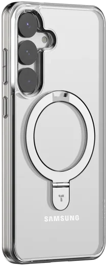 TORRAS Ostand Pro Magnetic Samsung Galaxy S25 Plus Hoesje 360° Stand Transparant afbeelding 9