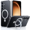 TORRAS Ostand Pro Magnetic Samsung Galaxy S25 Plus Hoesje 360° Stand Transparant
