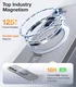 TORRAS Ostand Pro Magnetic Samsung Galaxy S25 Plus Hoesje 360° Stand Transparant afbeelding 4