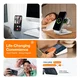 TORRAS Pstand Spin Magnetic Samsung Galaxy S25 Plus Hoesje 360° Kickstand Zwart afbeelding 12