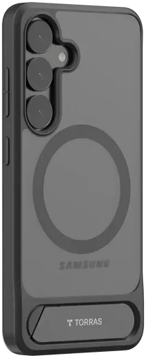TORRAS Pstand Spin Magnetic Samsung Galaxy S25 Plus Hoesje 360° Kickstand Zwart afbeelding 2