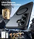 TORRAS Pstand Spin Magnetic Samsung Galaxy S25 Plus Hoesje 360° Kickstand Zwart afbeelding 3