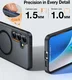 TORRAS Pstand Spin Magnetic Samsung Galaxy S25 Plus Hoesje 360° Kickstand Zwart afbeelding 7