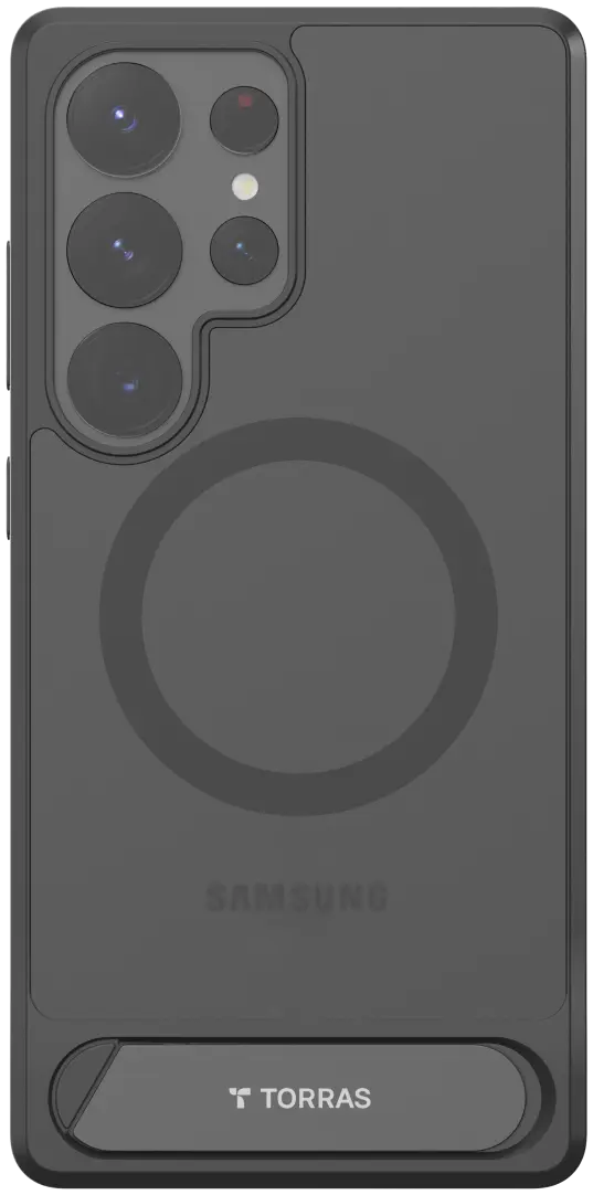 TORRAS Pstand Spin Magnetic Samsung Galaxy S25 Ultra Hoesje 360° Kickstand Zwart afbeelding 11