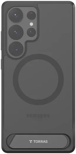 TORRAS Pstand Spin Magnetic Samsung Galaxy S25 Ultra Hoesje 360° Kickstand Zwart afbeelding 11