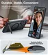 TORRAS Pstand Spin Magnetic Samsung Galaxy S25 Ultra Hoesje 360° Kickstand Zwart afbeelding 3