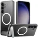 TORRAS Pstand Spin Magnetic Samsung Galaxy S25 Plus Hoesje 360° Kickstand Clear