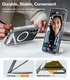 TORRAS Pstand Spin Magnetic Samsung Galaxy S25 Plus Hoesje 360° Kickstand Clear afbeelding 3