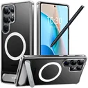 TORRAS Pstand Spin Magnetic Samsung Galaxy S25 Ultra Hoesje 360° Kickstand Clear