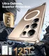 TORRAS Pstand Spin Magnetic Samsung Galaxy S25 Ultra Hoesje 360° Kickstand Clear afbeelding 9