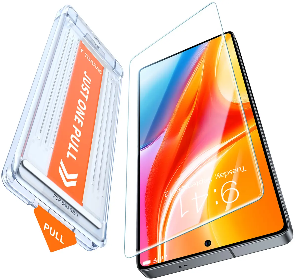 TORRAS Install Master Samsung Galaxy S25 Screen Protector Installatietray afbeelding 1