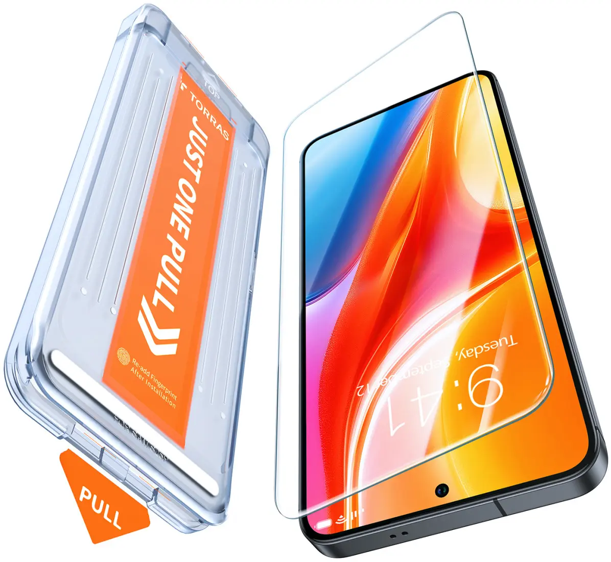 TORRAS Install Master Samsung Galaxy S25 Ultra Screen Protector Installatietray afbeelding 2