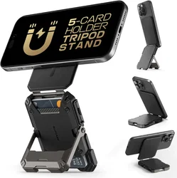 SUPCASE MagFlip MagSafe Pasjeshouder / Kaarthouder en Standaard Zwart afbeelding