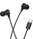 HOCO Bedrade Oordopjes met Microfoon USB-C Zwart afbeelding 2
