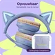 HappyCase Popz Draadloze Kinderkoptelefoon Met Kattenoortjes Paars afbeelding 4