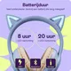 HappyCase Popz Draadloze Kinderkoptelefoon Met Kattenoortjes Paars afbeelding 6