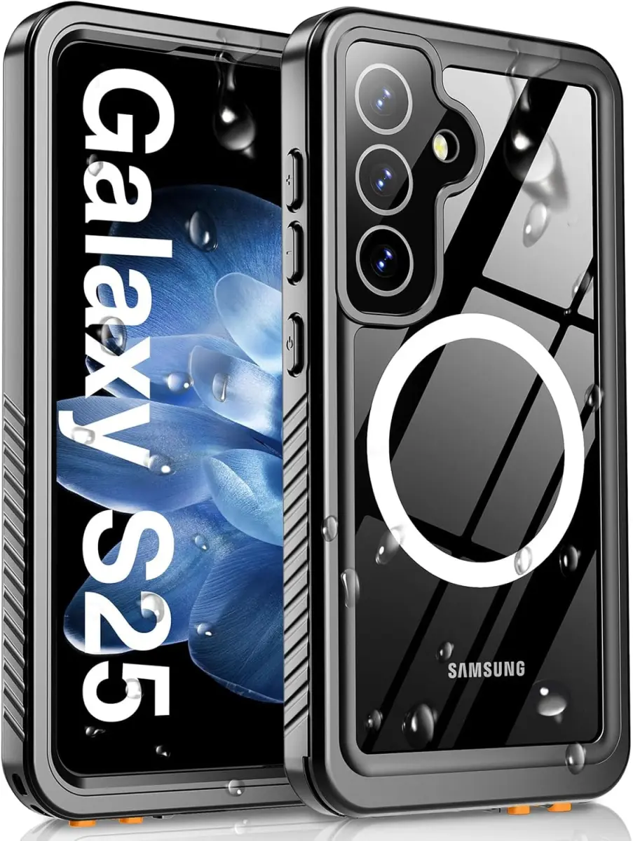 SBG Outdoor Case Samsung Galaxy S25 Waterdicht met MagSafe / Qi2 Zwart afbeelding 1