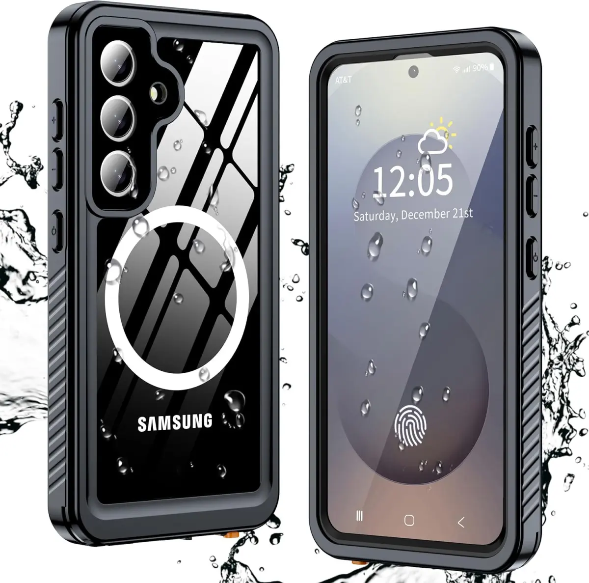 SBG Outdoor Case Samsung Galaxy S25 Plus Waterdicht met MagSafe / Qi2 Zwart afbeelding 7