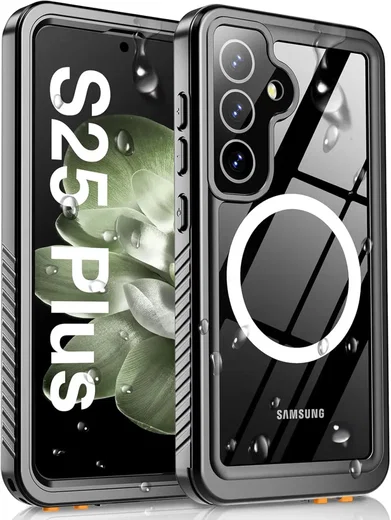 SBG Outdoor Case Samsung Galaxy S25 Plus Waterdicht met MagSafe / Qi2 Zwart afbeelding 1