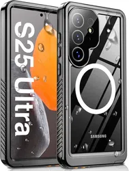 SBG Outdoor Case Samsung Galaxy S25 Ultra Waterdicht met MagSafe / Qi2 Zwart afbeelding