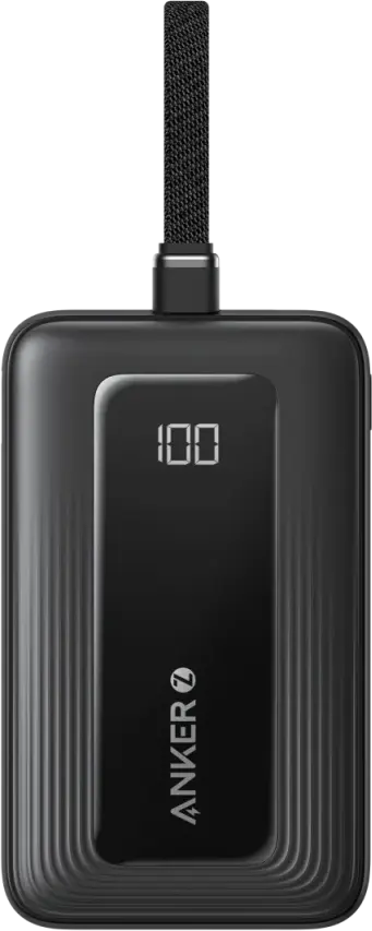 Anker Zolo 30W Powerbank met Ingebouwde Lanyard USB-C Kabel 20.000 mAh Zwart afbeelding 9