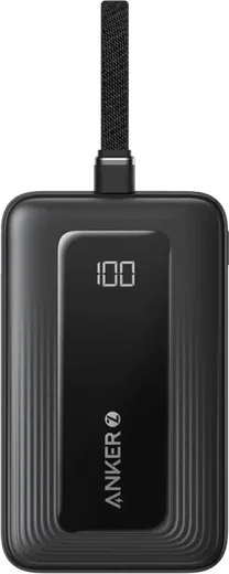 Anker Zolo 30W Powerbank met Ingebouwde Lanyard USB-C Kabel 20.000 mAh Zwart afbeelding 9