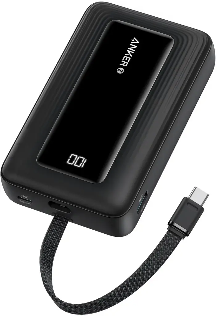 Anker Zolo 30W Powerbank met Ingebouwde Lanyard USB-C Kabel 20.000 mAh Zwart afbeelding 8